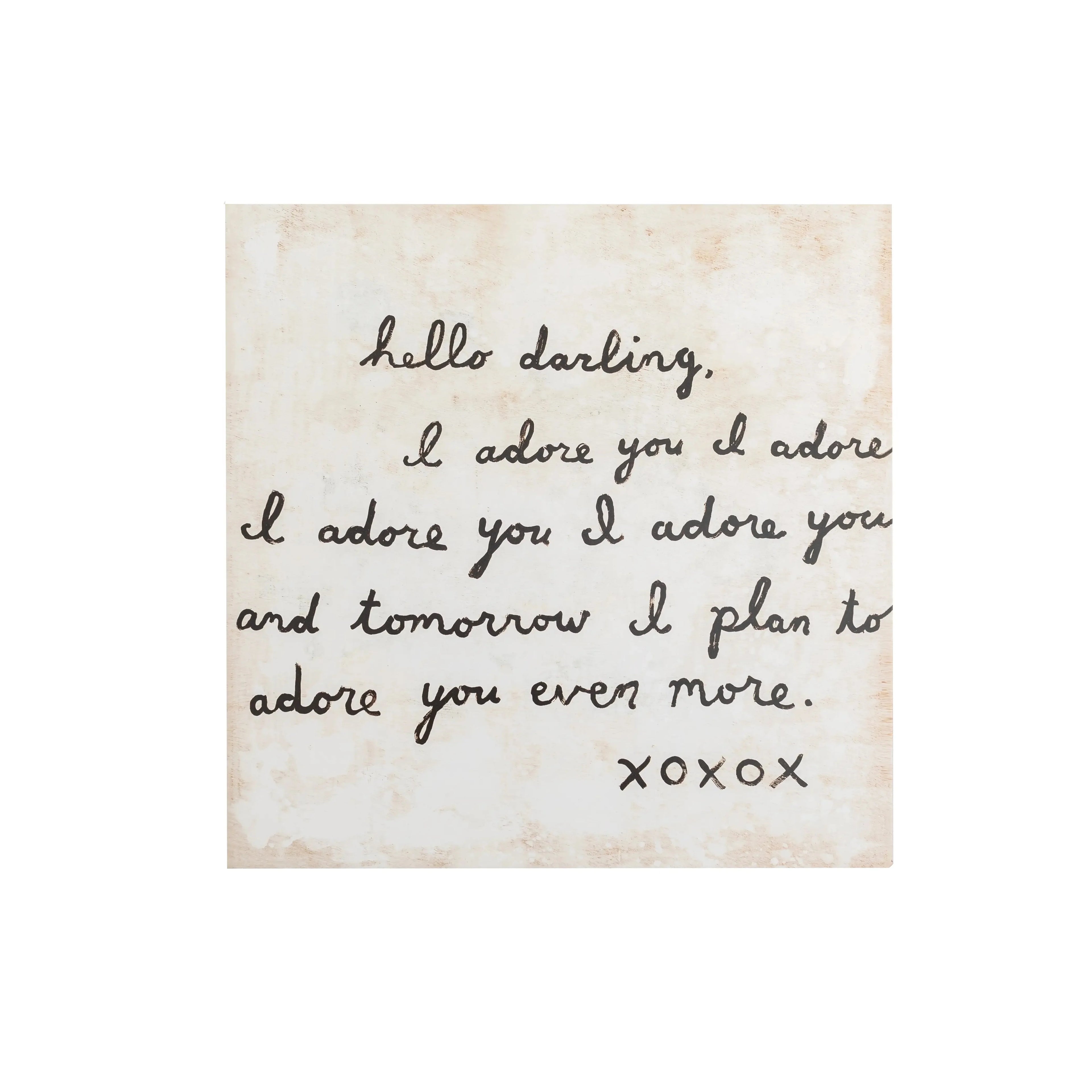 8"x8" Letter #2 Art Poster