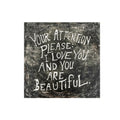 8"x8" Your Attention Please Art Poster