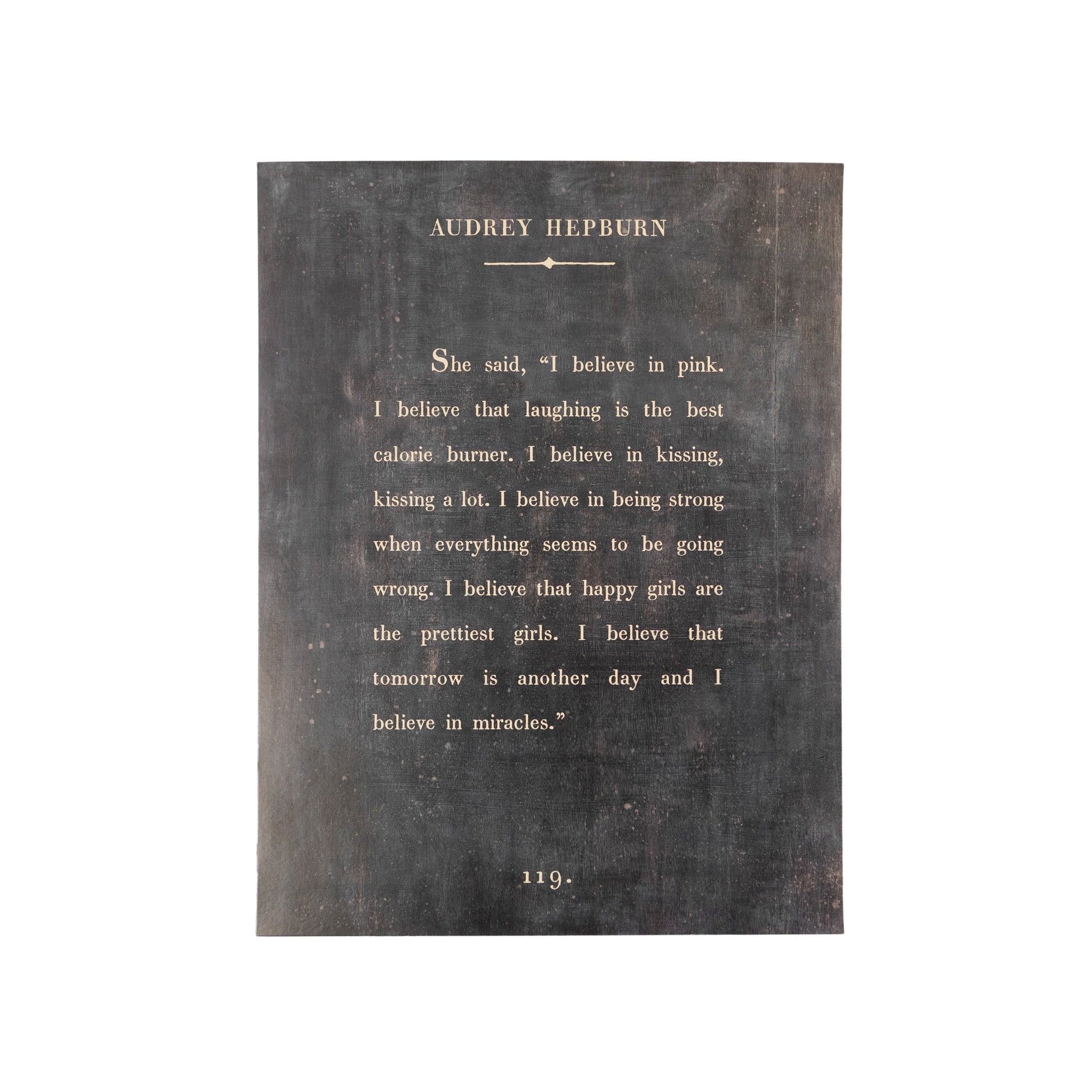 Audrey Hepburn Book Collection Art Poster