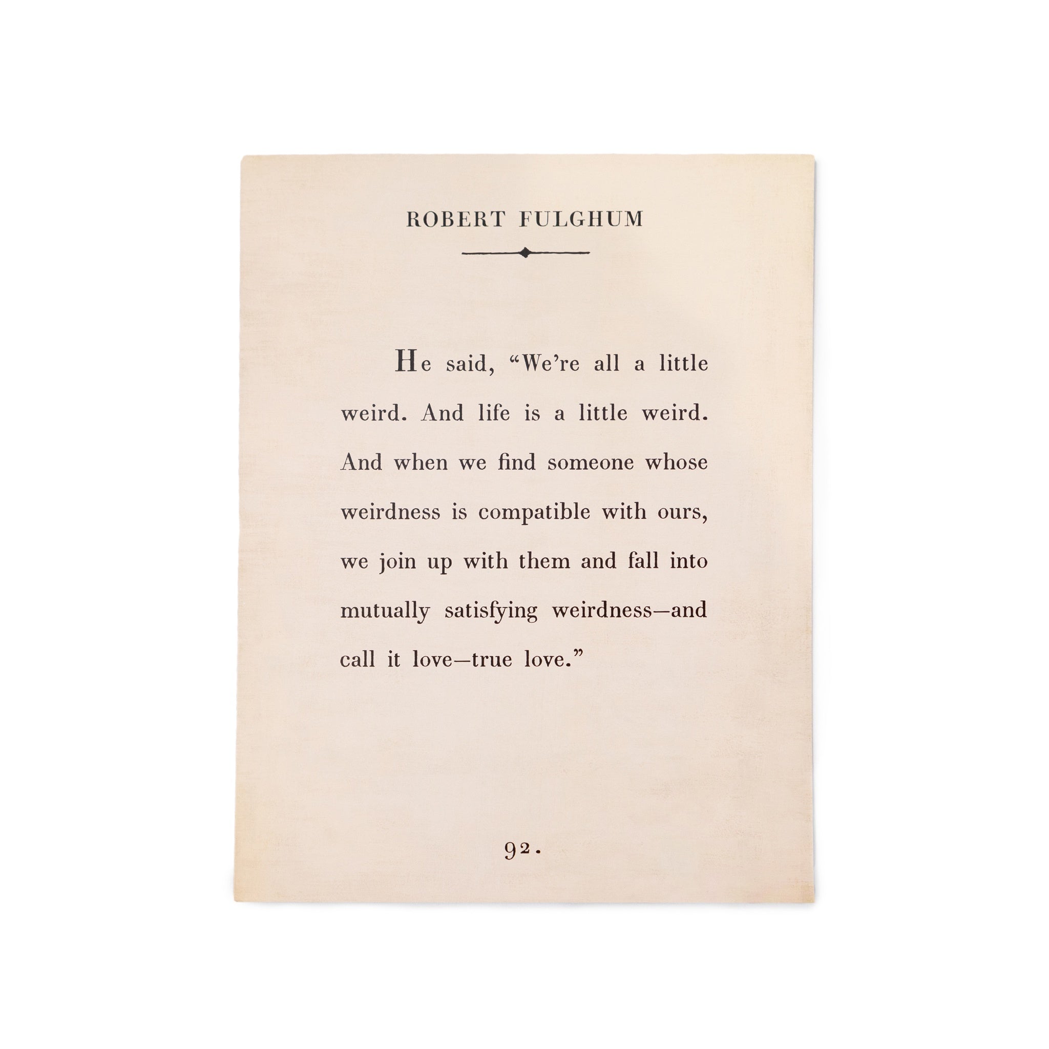 Robert Fulghum Book Collection Art Poster