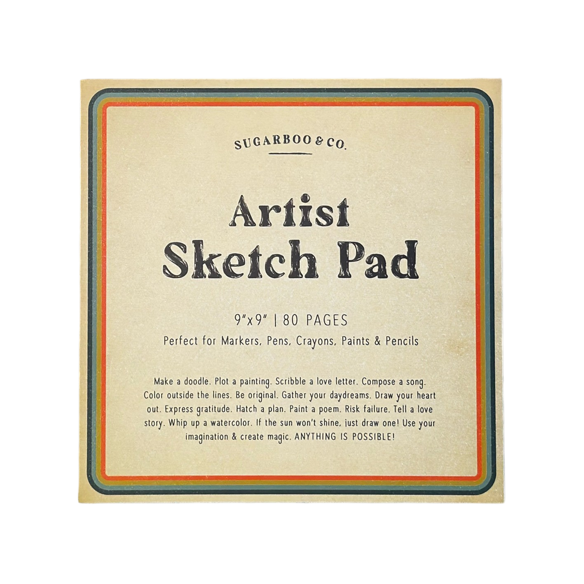 9x9 Artist Sketch Pad