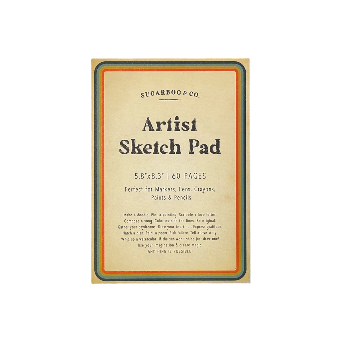5.8x8.3 Artist Sketch Pad