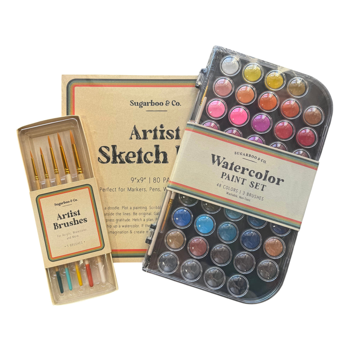 Watercolor Paint & Sketch Kit – Sugarboo & Co