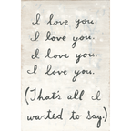 All I Wanted To Say Art Print