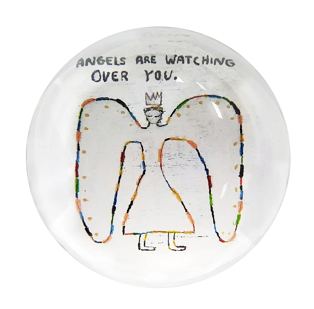 Angels Are Watching (NEW VERSION) Paperweight