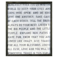 Remember When You Go (Grey Wood) - Art Print