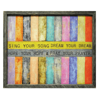 Sing Your Song (Grey Wood) - Art Print