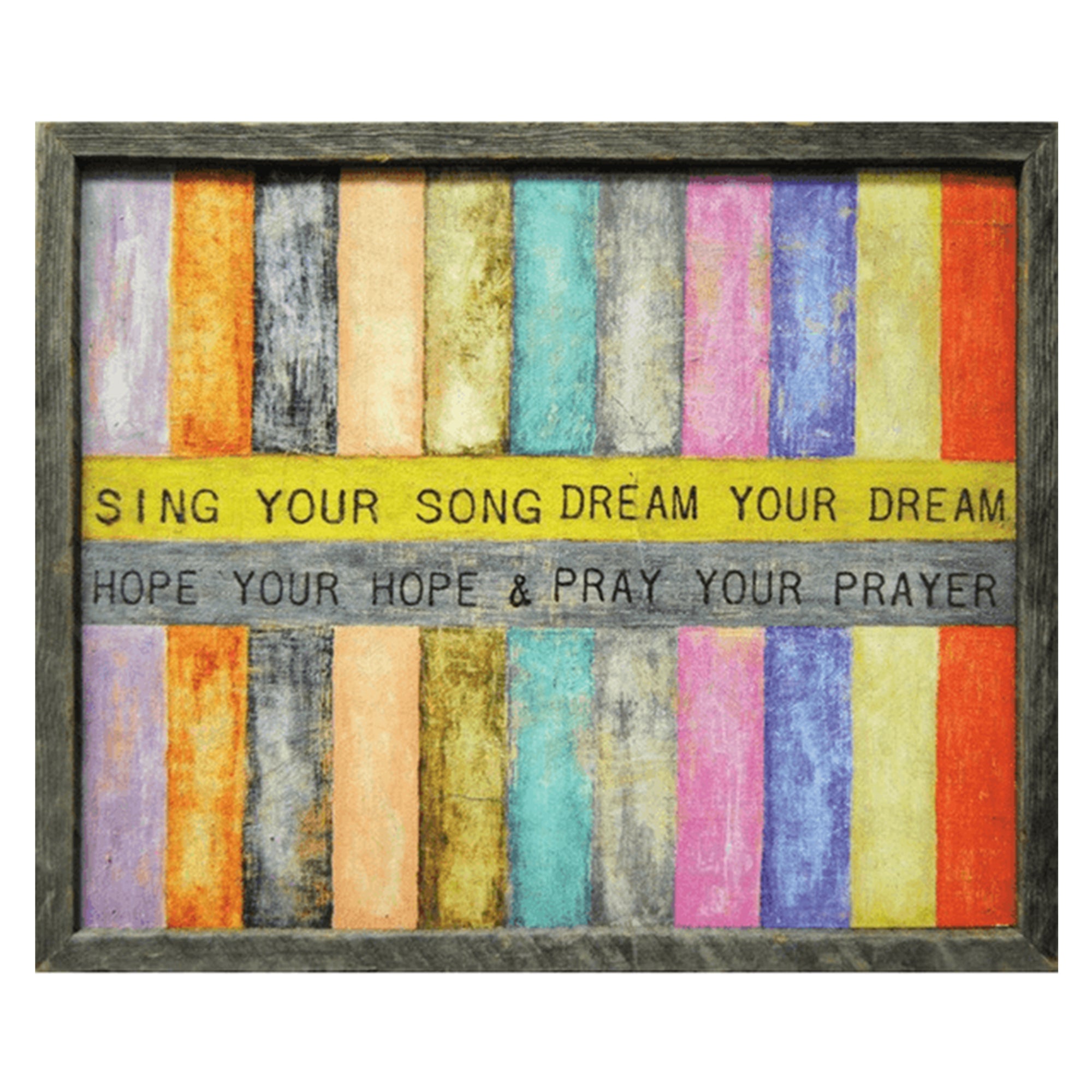 Sing Your Song (Grey Wood) - Art Print