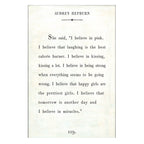 Audrey Hepburn - Book Collection - Art Print