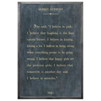 Audrey Hepburn - Book Collection (Grey Wood) - Art Print