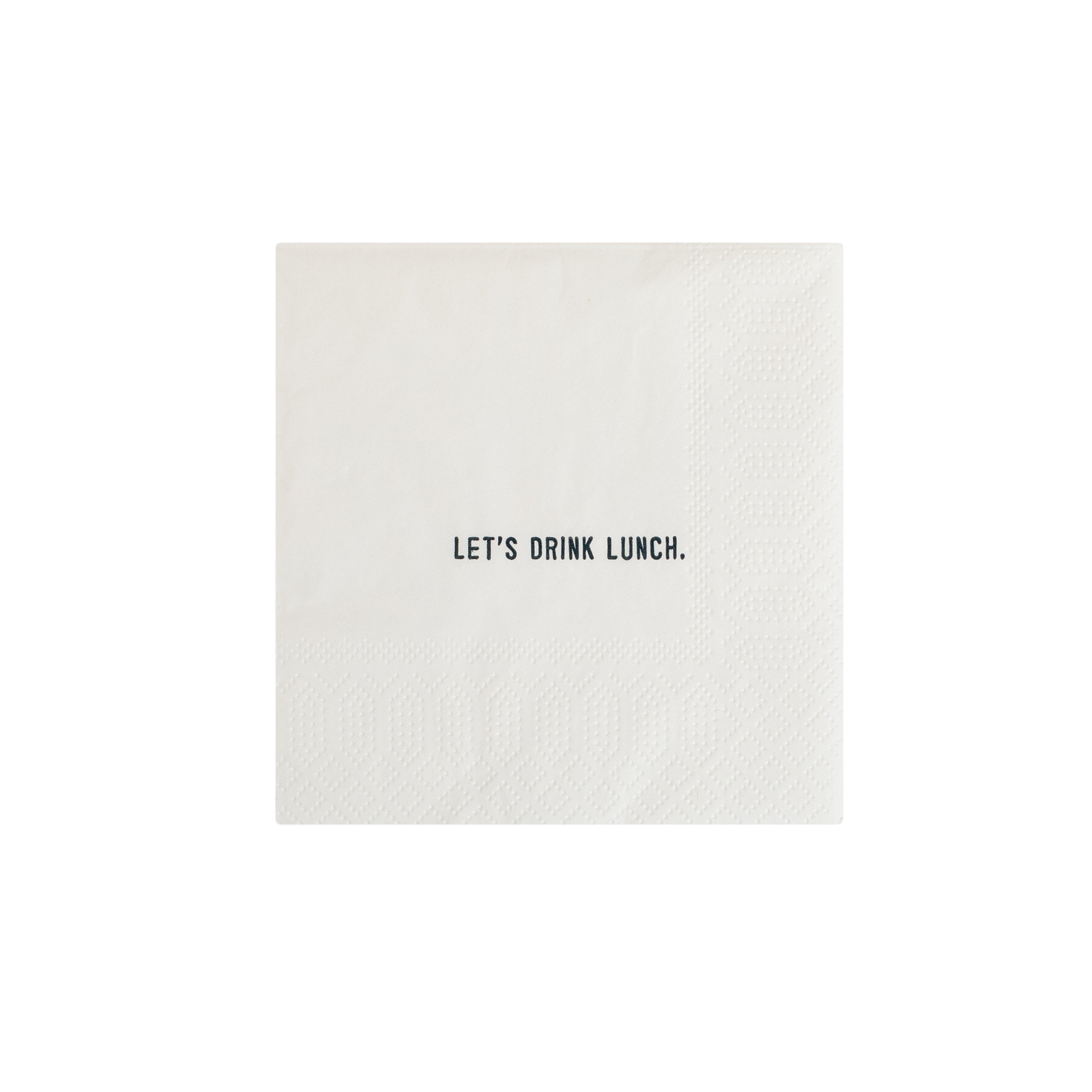 Let's Drink Lunch Cocktail Napkin Set (20pcs) 5" x 5"