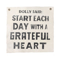 Dolly Said 25"x25" Hand Painted Wall Hanging