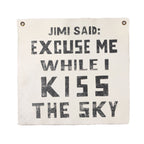 ***Jimi Said 25"x25" Hand Painted Wall Hanging