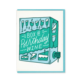 Box Wine Birthday Greeting Card
