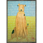 Brown Boy Dog Art Print