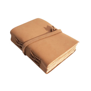 Camel Mini Leather Wrap Journal - 2nd Edition