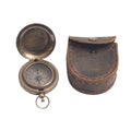 Steer By The Compass Of Your Soul Push Button Compass with Leather Pouch,