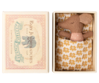 Sleepy Wakey Baby Mouse in Matchbox - Rose