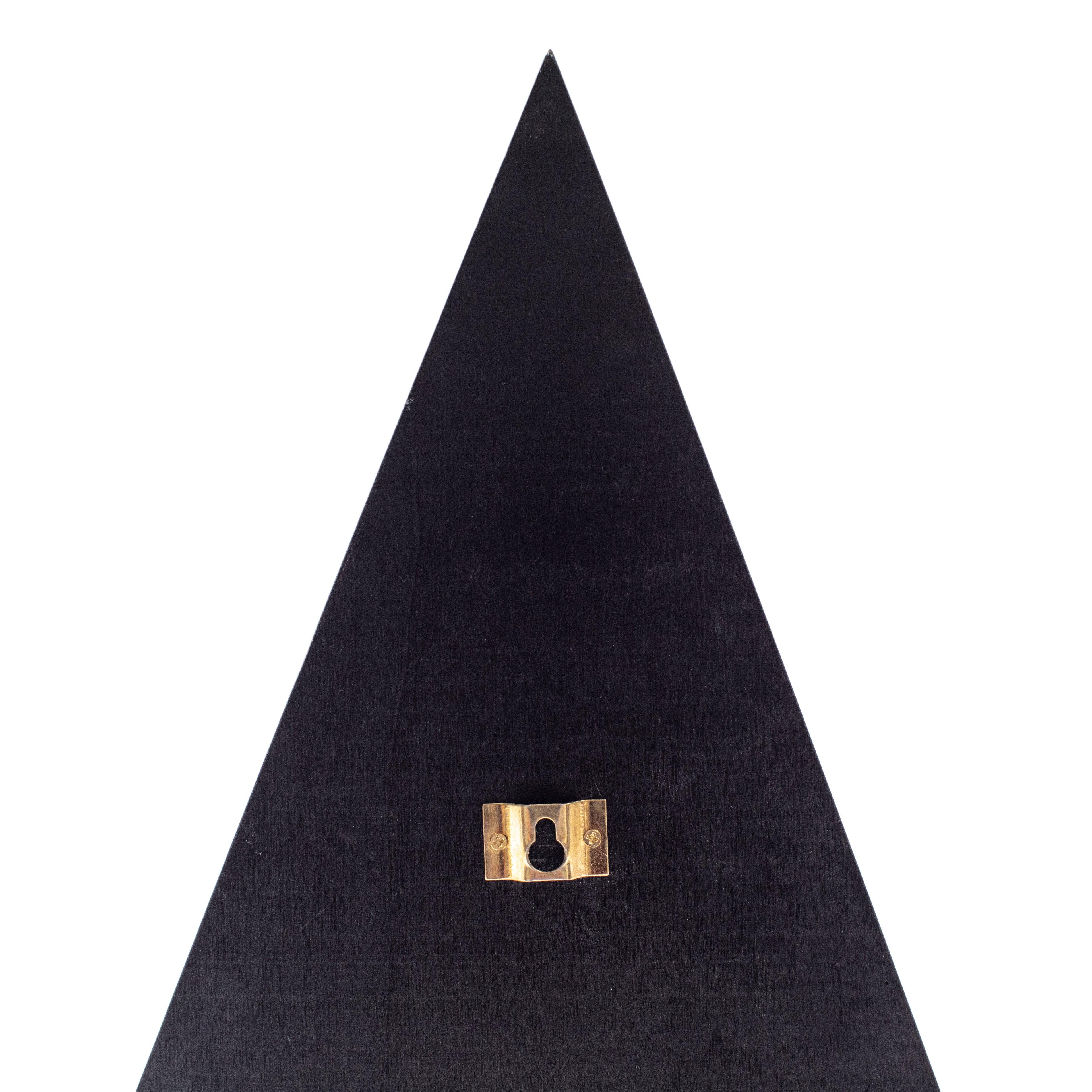 ***Wooden Triangle Shelf with Crystals - 15" x 12" x 2"