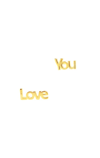 Gold Earring, "LOVE YOU".