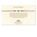 Evil Eye Anklet - Turquoise/White