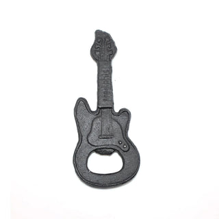 Cast Iron Guitar Bottle Opener, Black