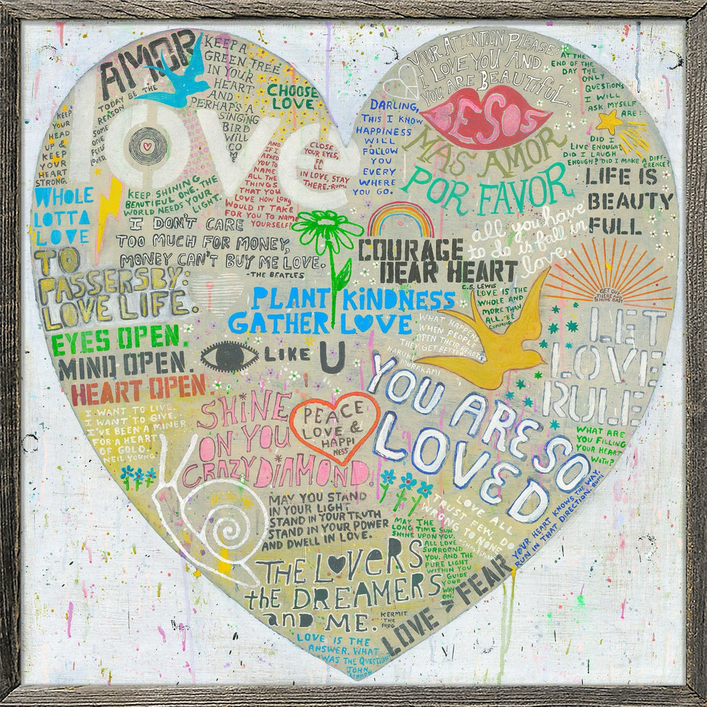 Choose Love Art Print in White