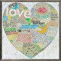 Choose Love - White - (Grey Wood) - Art Print