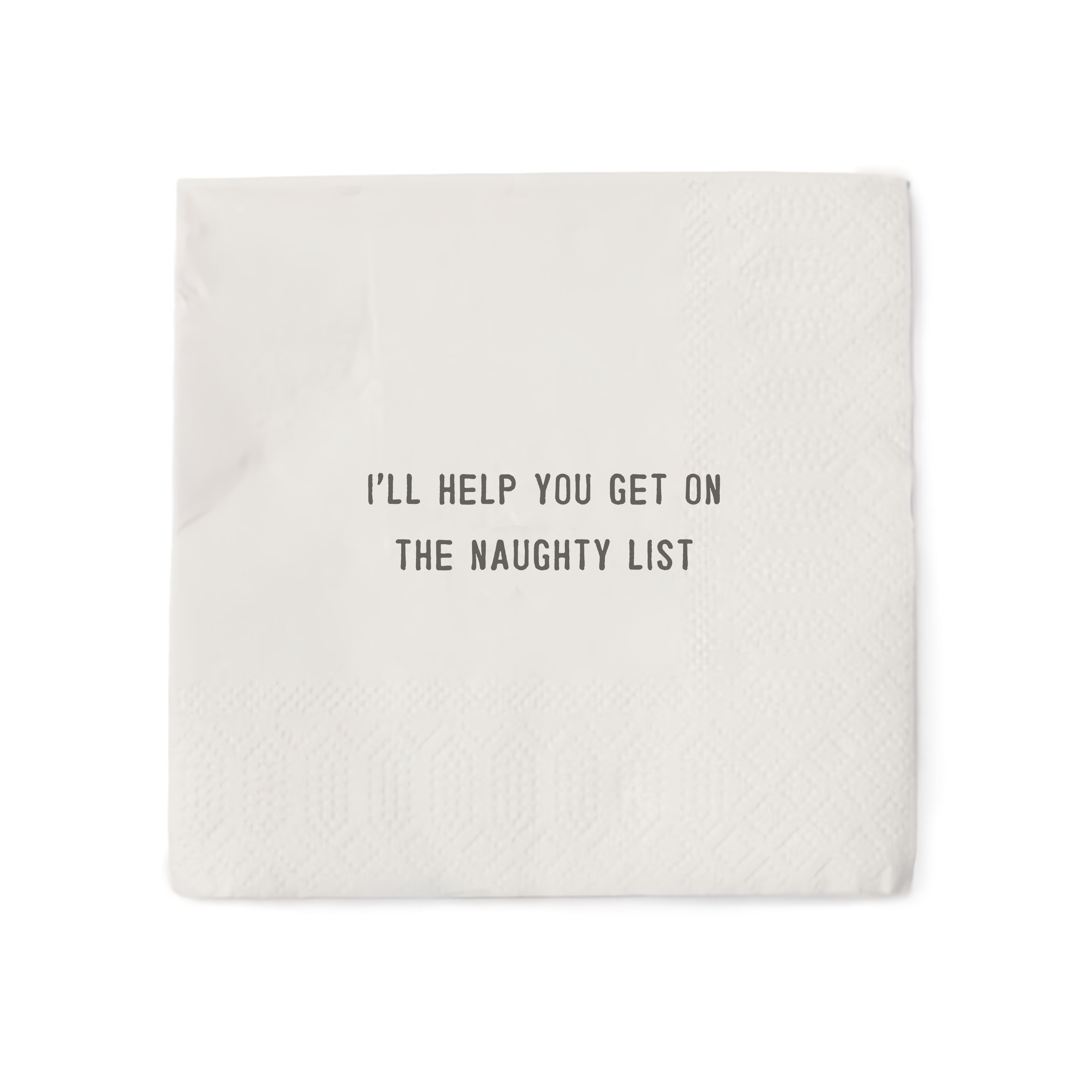 Naughty List Holiday Cocktail Napkins