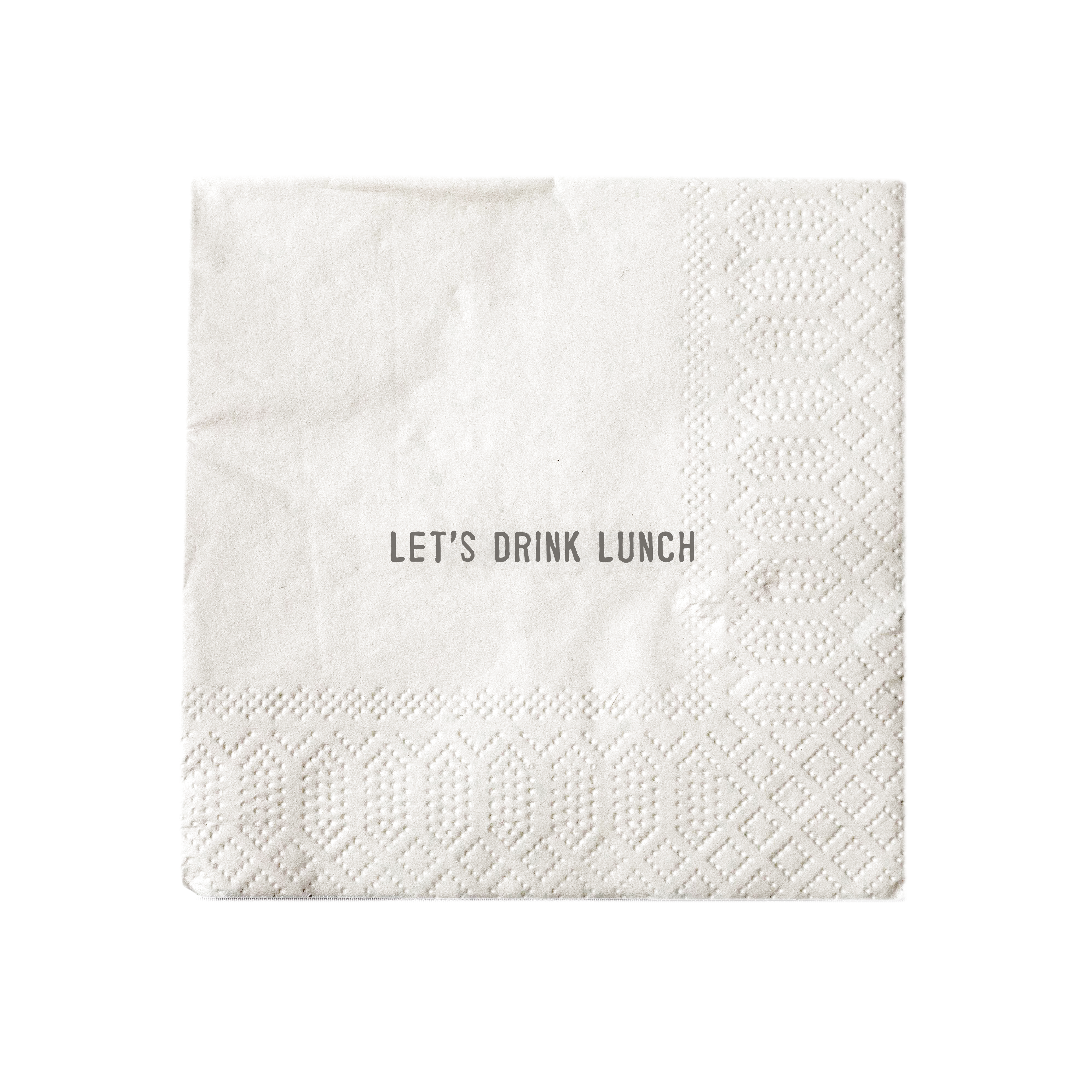 Let's Drink Lunch Cocktail Napkin Set (20pcs) 5" x 5"