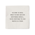 Wanted In A Friend Cocktail Napkin Set (20pcs) 5" x 5"