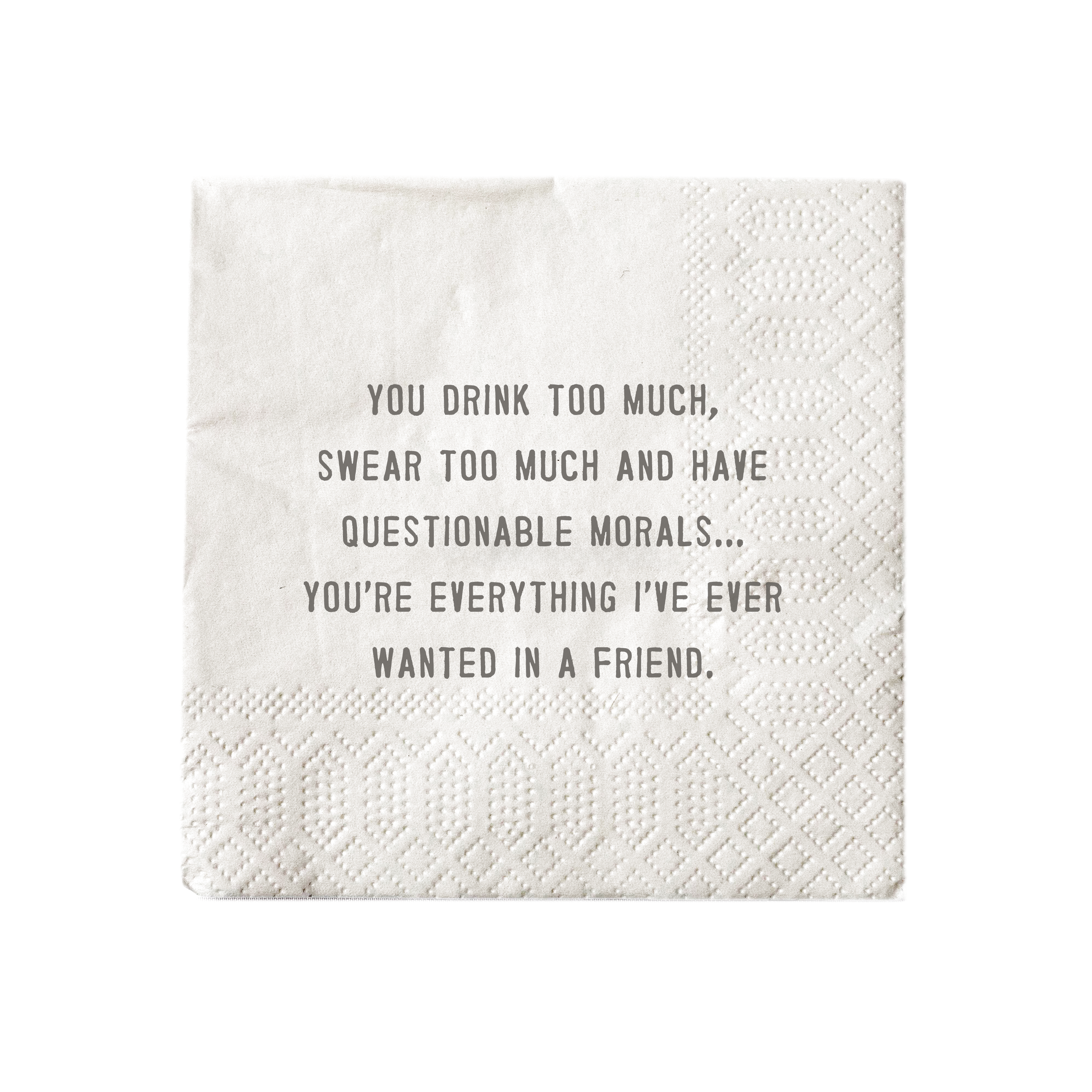 Let's Drink Lunch Cocktail Napkin Set (20pcs) 5" x 5"