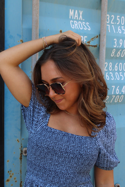 Cosmo Acetate Womens Square Sunglasses