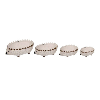 Hand-Painted Hedgehog Measuring Cups, Set of 4