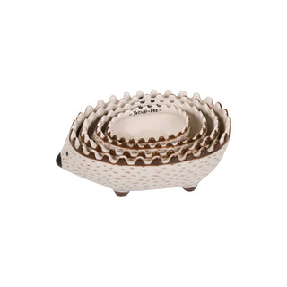 Hand-Painted Hedgehog Measuring Cups, Set of 4