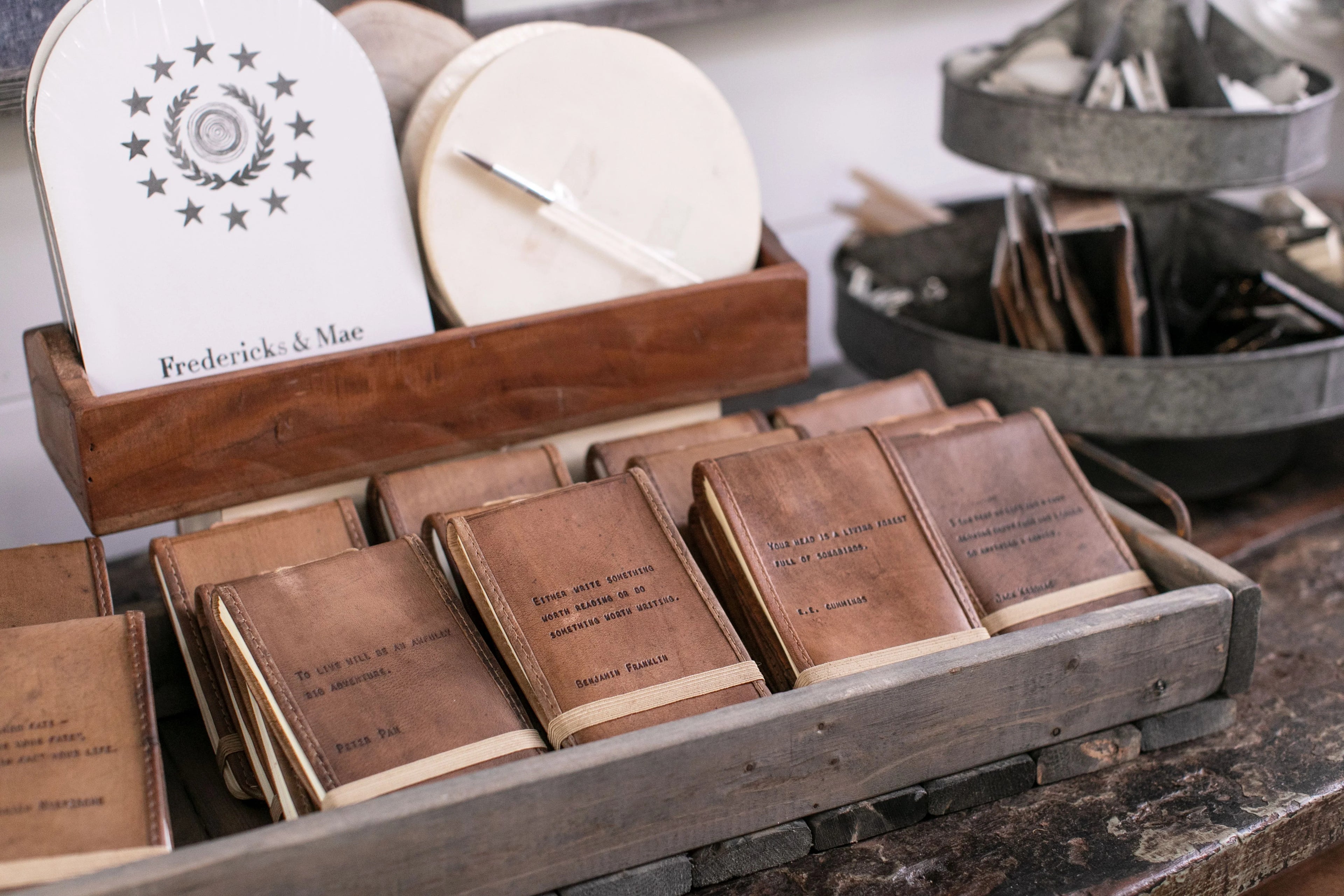 ***Mini Collect Beautiful Moments Leather Journal-Maple