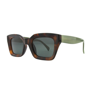 Delphi Tortoise Transparent Green Sunglasses