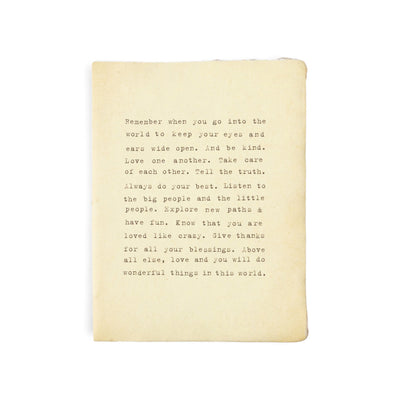Large Deckled Edge Notebook - Cream