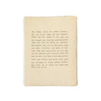 Large Deckled Edge Notebook - Cream