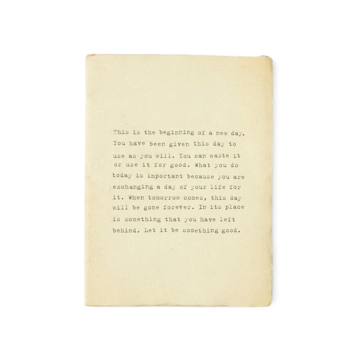 ***This Is The Beginning Large Deckled Edge Notebook - Cream