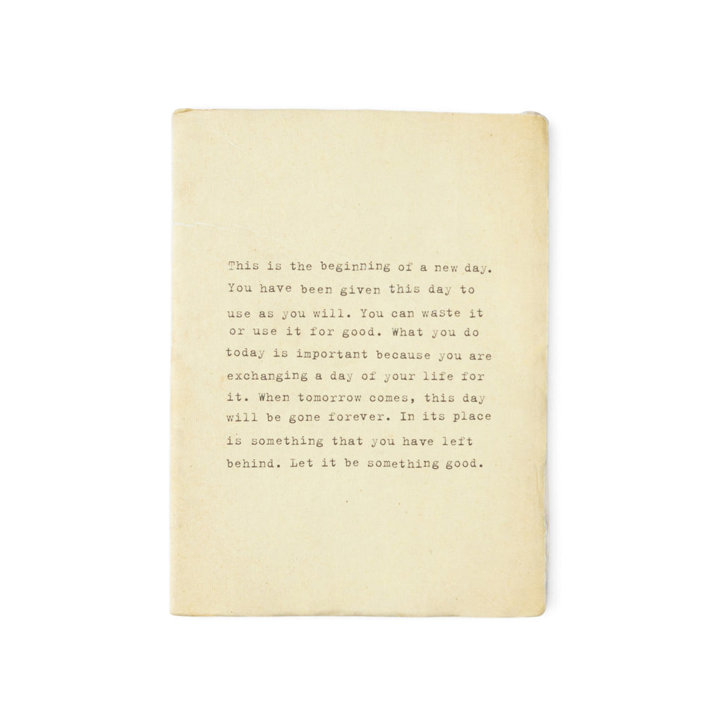 Large Deckled Edge Notebook - Cream