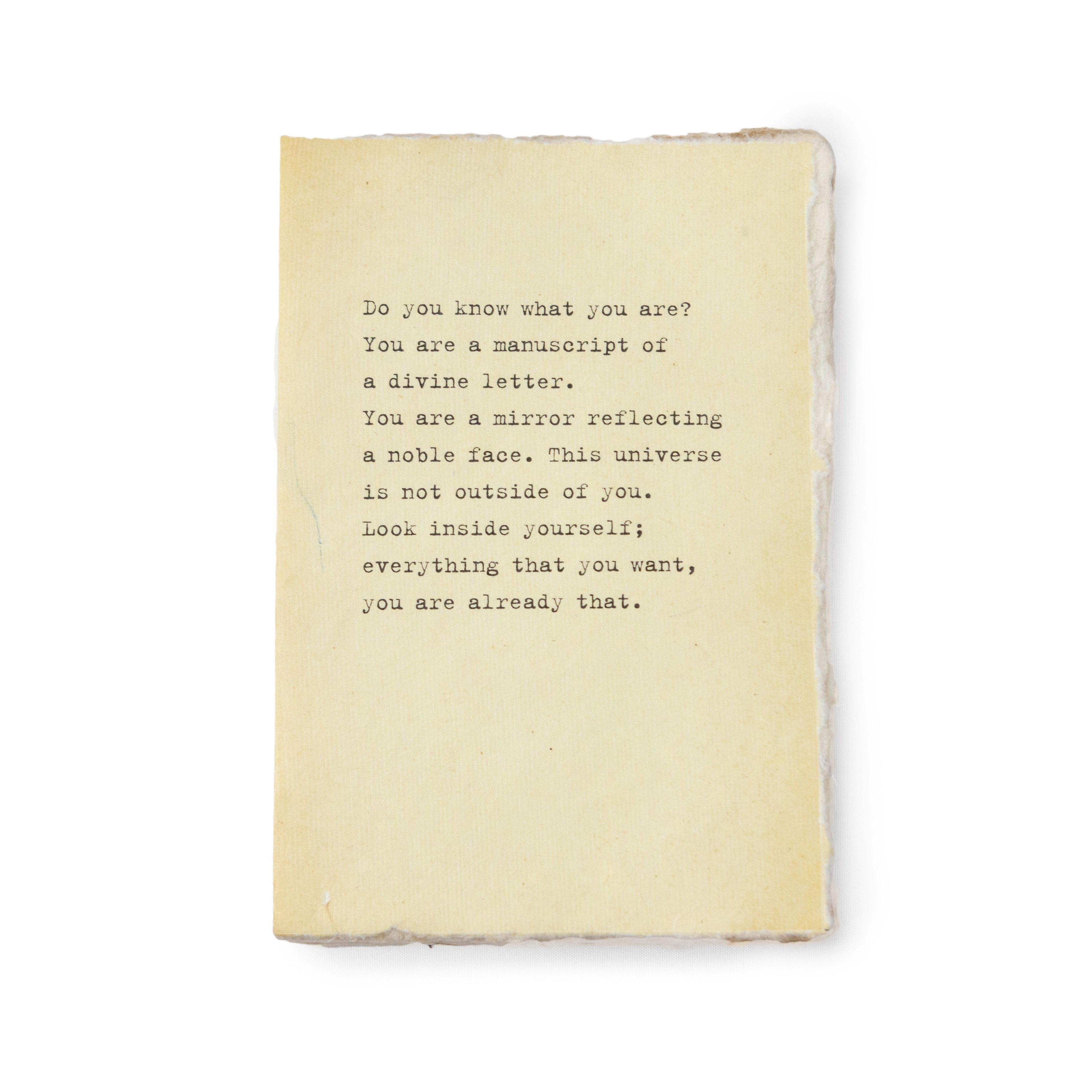 Deckled Edge Notebook - Medium