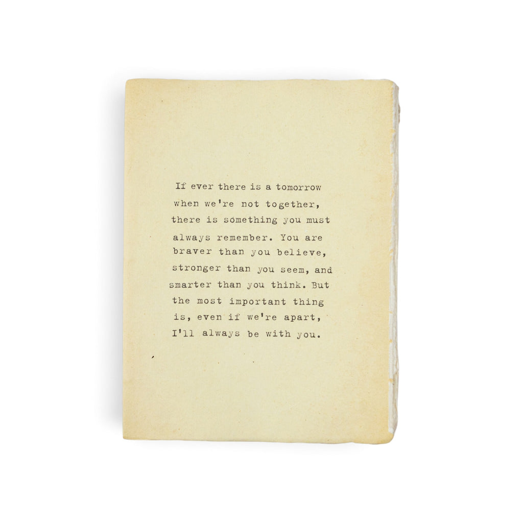 Large Deckled Edge Notebook - Cream