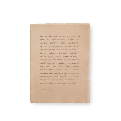 Large Deckled Edge Notebook