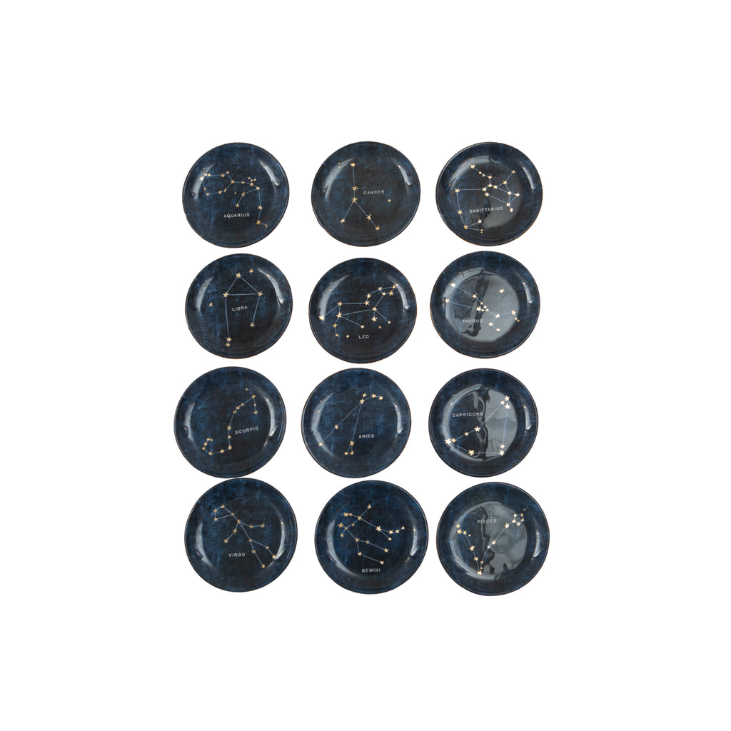 Constellations Mini Round Decoupage Plate