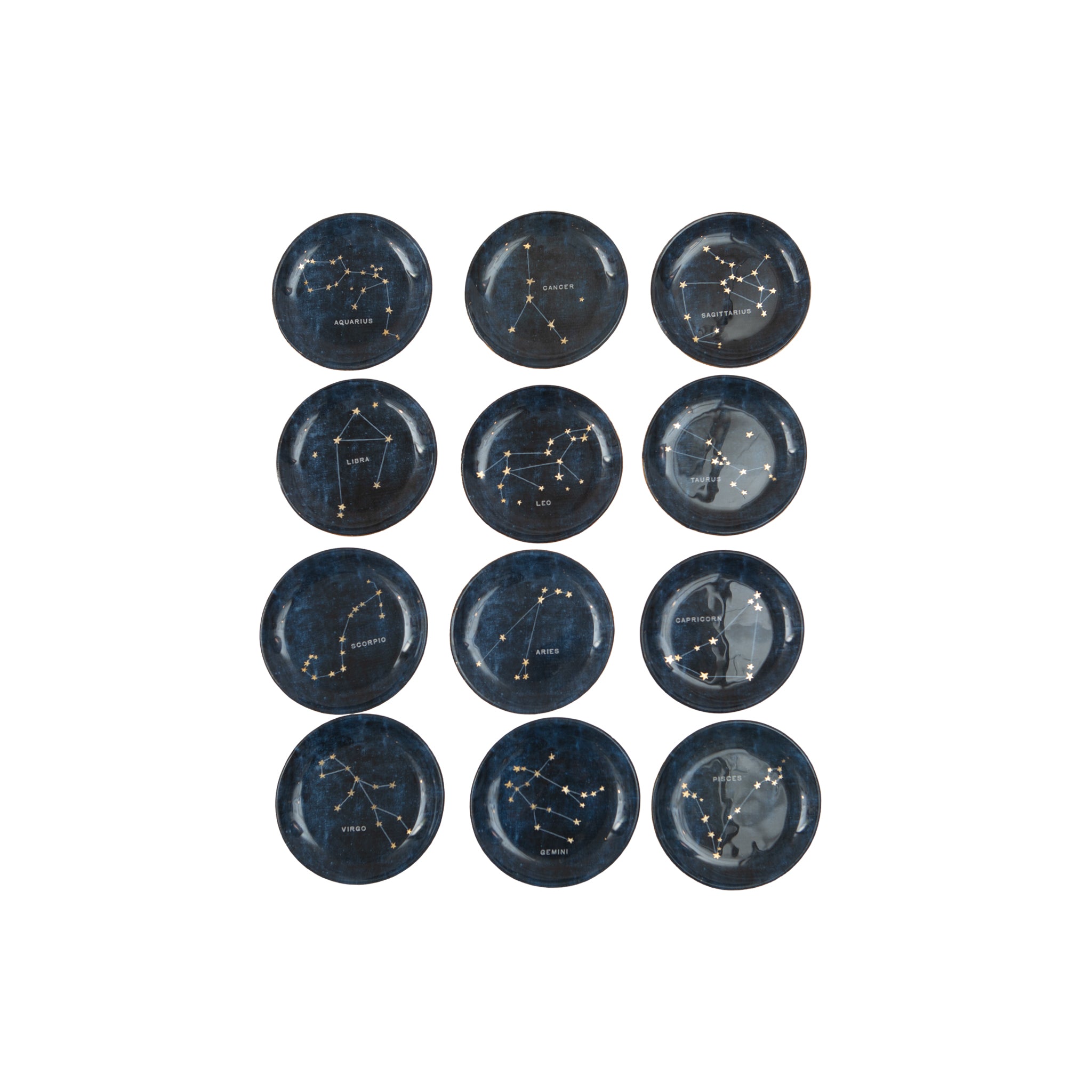 Constellations Mini Round Decoupage Plate