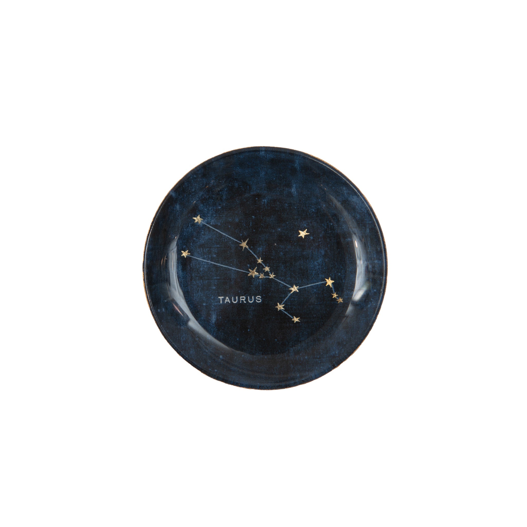Taurus Mini Round Decoupage Plate- 4"