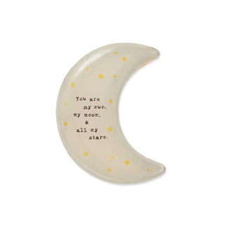 My Sun, My Moon Small Moon Decoupage Plate