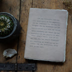 She Was Beautiful Large Deckled Edge Notebook - Clay