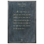 Dalai Lama - Book Collection (Grey Wood) - Art Print
